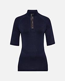 [Erstklassige Qualität garantiert!] eaSt Shirt Seamless short sleeve - blue midnight