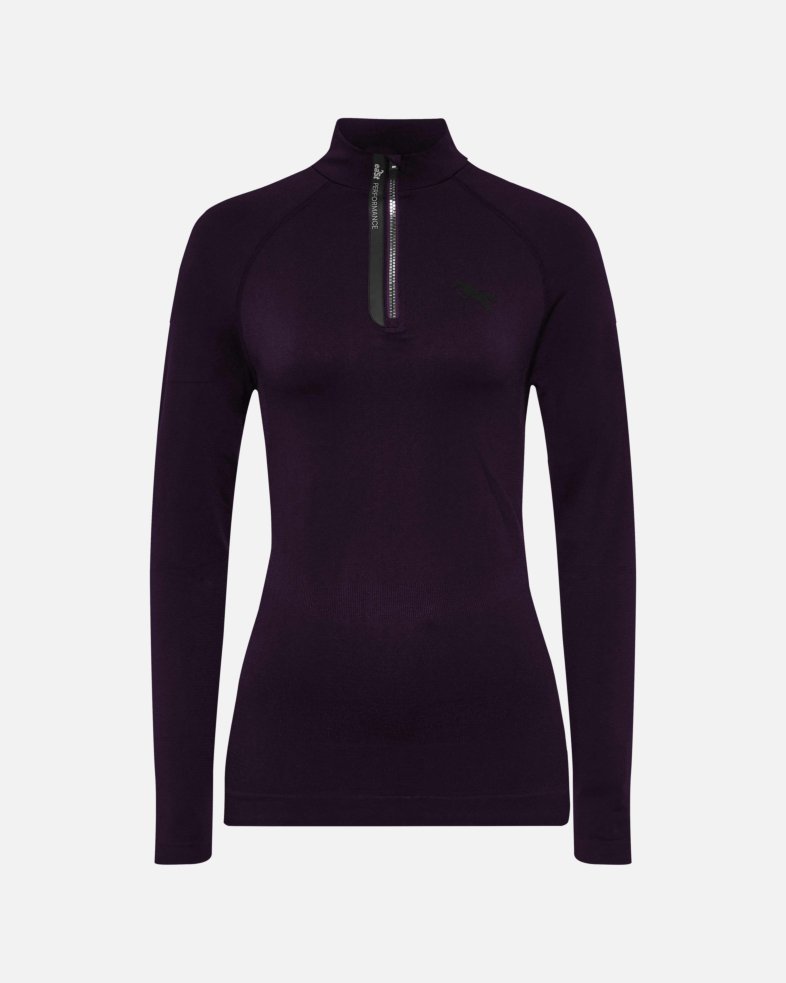 eaSt Shirt Seamless long sleeve - aubergine